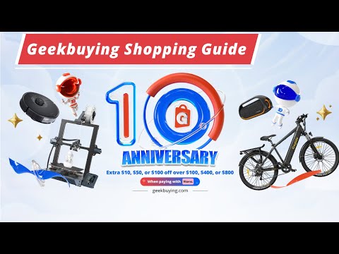 Giveaway! Geekbuying 10th Anniversary Shopping Guide