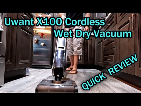 Uwant X100 Cordless Wet Dry Vacuum Cleaner with Double Roller Brush With Self Cleaning Quick Review