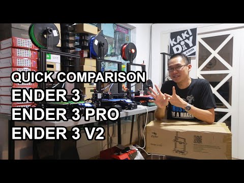 Comparison - Creality Ender 3 vs Ender 3 Pro vs Ender 3 V2