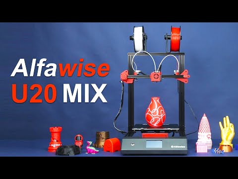 Alfawise U20 Mix Dual Color Printing Test &amp; Operation