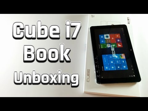 Cube i7 Book (Windows 10 Tablet) Unboxing