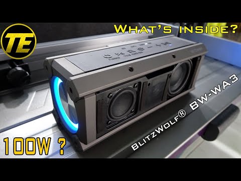What&#039;s inside BlitzWolf® BW-WA3 100W Bluetooth Speaker