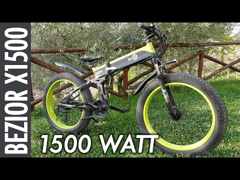 BEZIOR X1500 la mostruosa FatBike elettrica da 1500 watt - Recensione