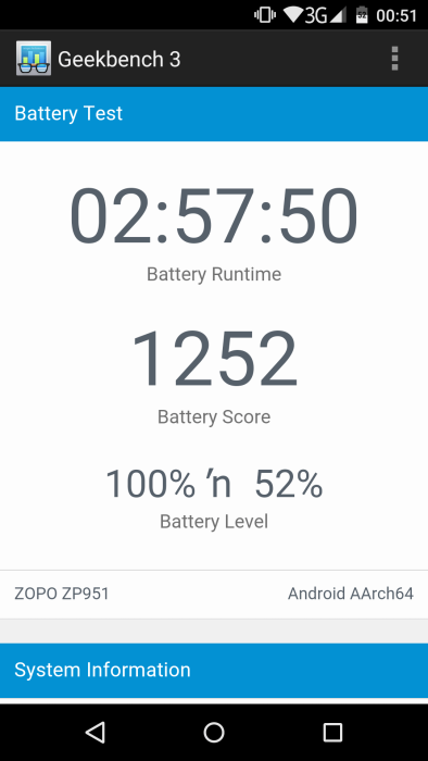 Zopo Speed ​​7 batterijtest