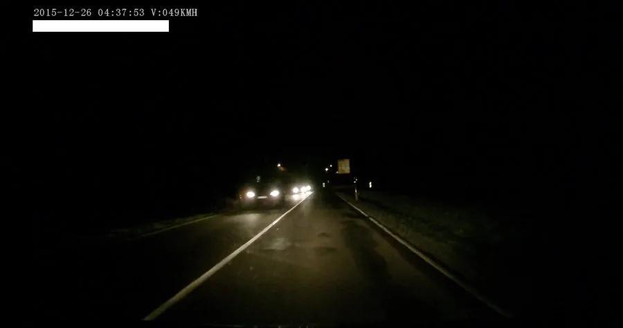 OneConcept Dash Cam Test - opptakskveld