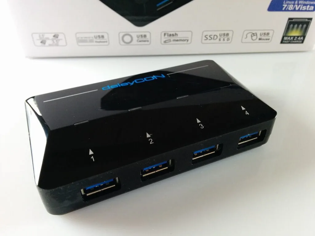 δοκιμή deleyCON USB HUB