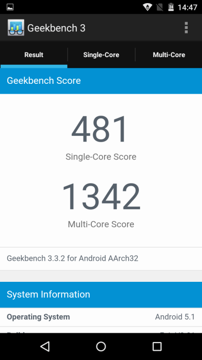 UMI Fair Test / Révision Geekbench