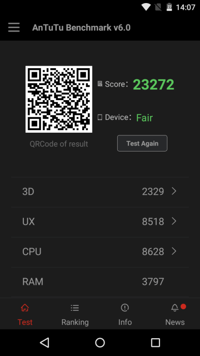 UMI Fair Test / Обзор AnTuTu