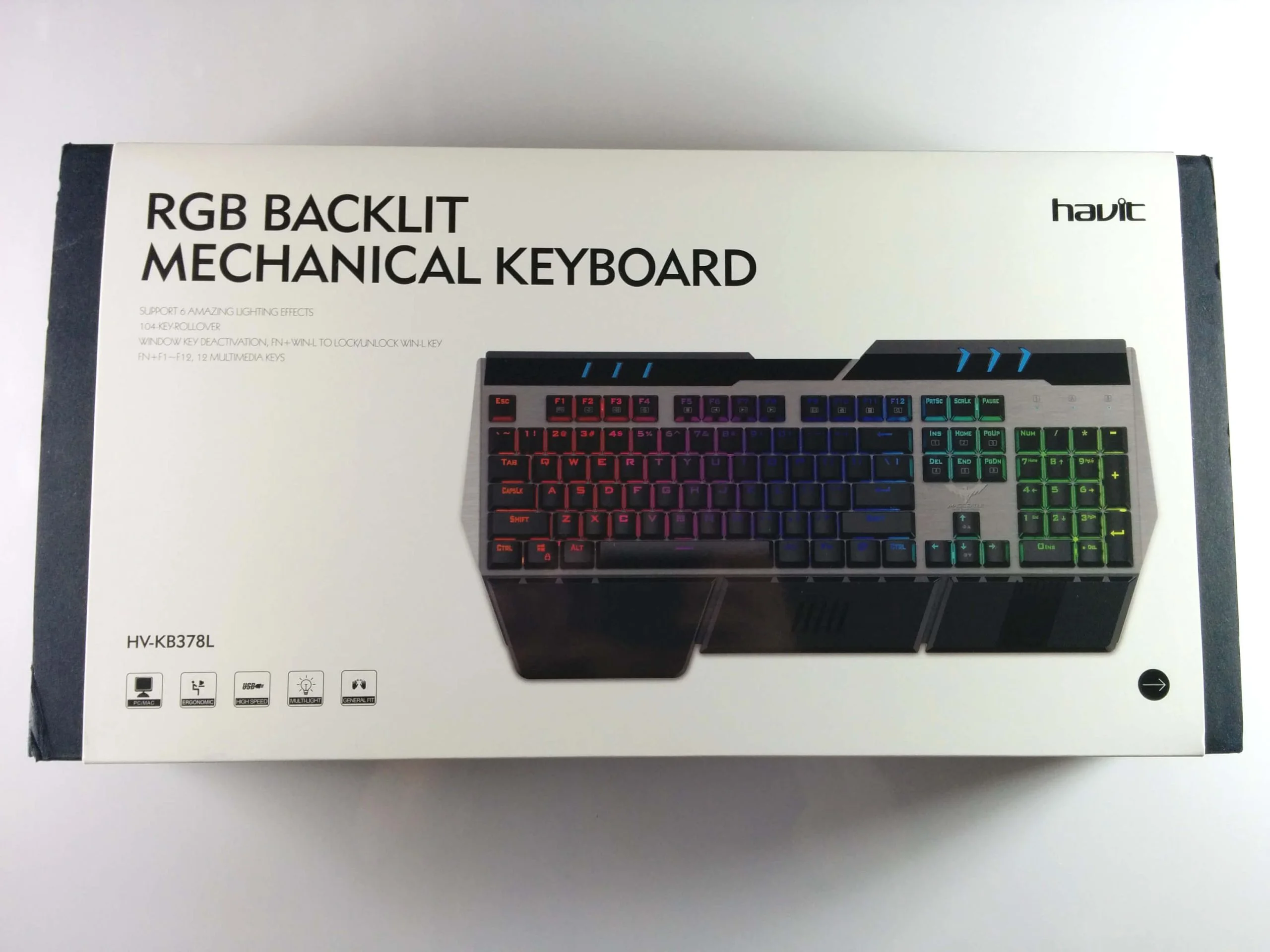 Havit teclado mecânico / teclado - papelão