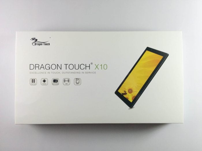 DragonTouch X10 - Caja