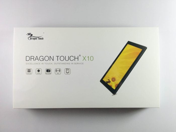 DragonTouch X10 - Caixa