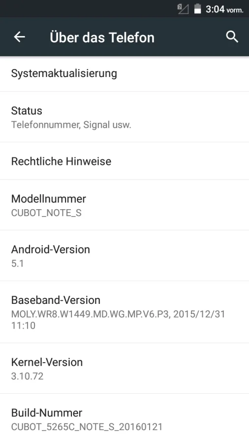 Información sobre el sistema
