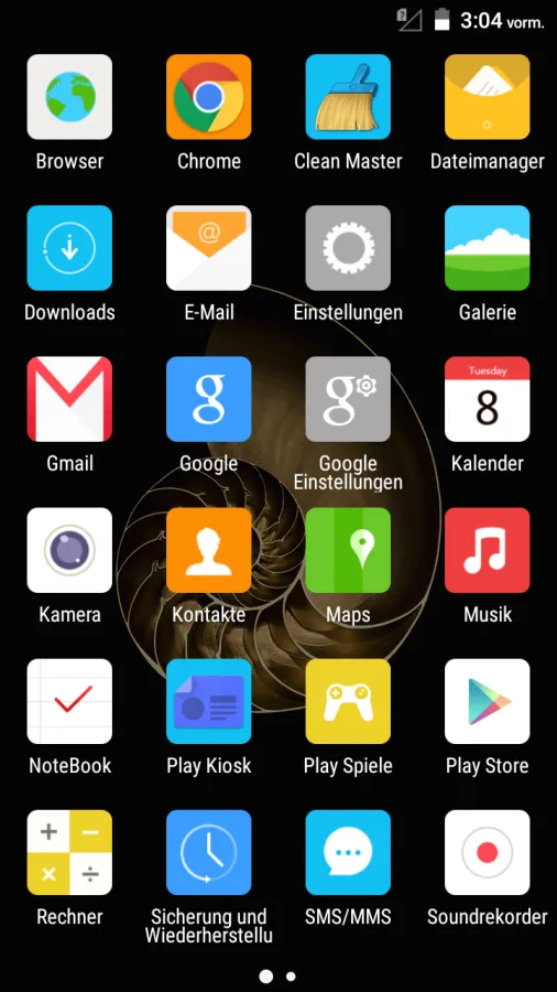 Interfaz de usuario con aplicaciones