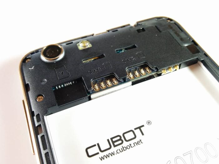 Cubot Note S Test - Zadní část smartphonu