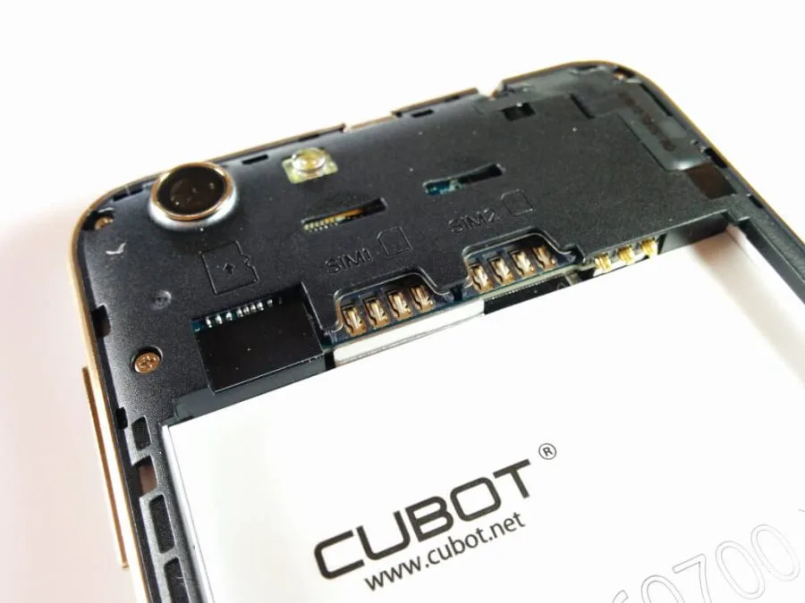Prueba de Cubot Note S - Parte posterior del teléfono inteligente