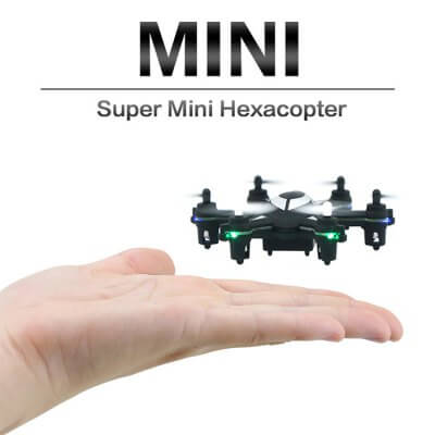 HJ W609 Mini / Nano Hexacopter testflyg beteende