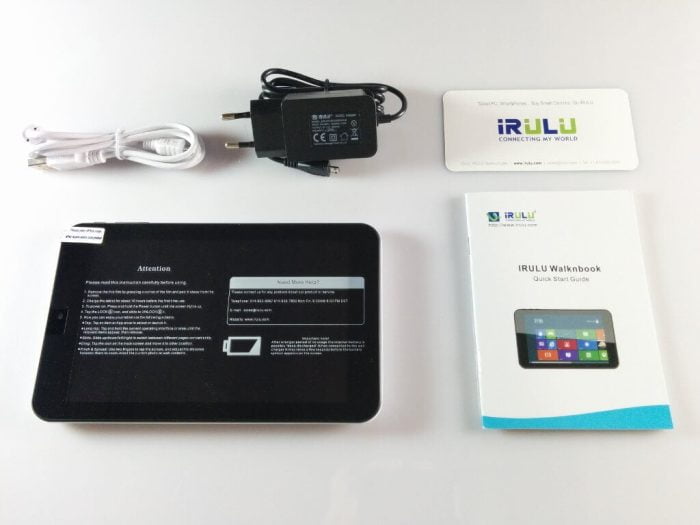 iRULU WalknBook W2Mini Tablet Lieferumfang