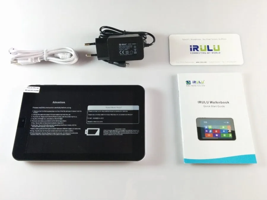 iRULU WalknBook W2Mini Tablet Lieferumfang