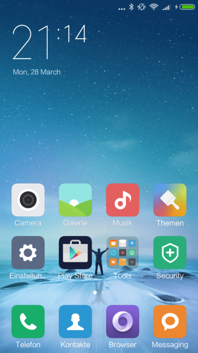 MIUI 7 startscherm