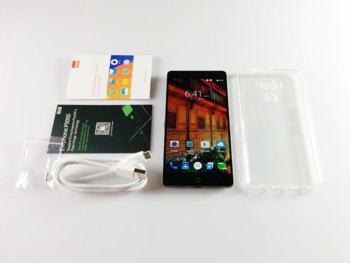 Elephone P9000 contenu de la livraison