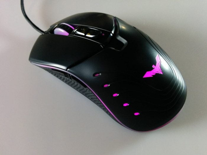 Colore LED da gioco Mouse Havit che cambia viola