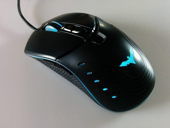 Havit gaming mouse LED zmienia kolor turkusowy