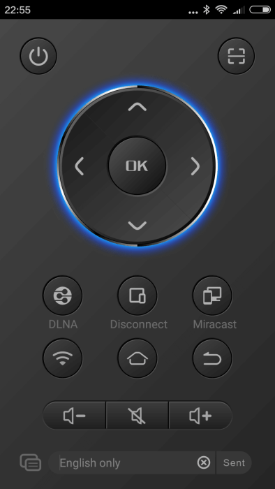 Control remoto Doogee P1 de la aplicación