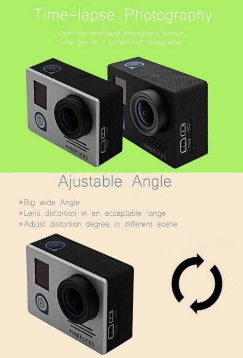 Hawkeye Action Cam Grandangolare