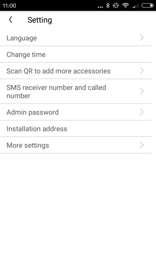 Ustawienia aplikacji Vcare