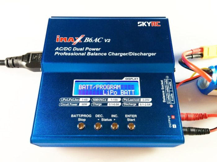 B6AC V2 LiPo-lading