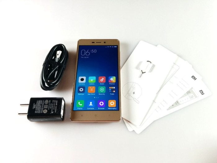 Alcance de entrega de Xiaomi Redmi 3S