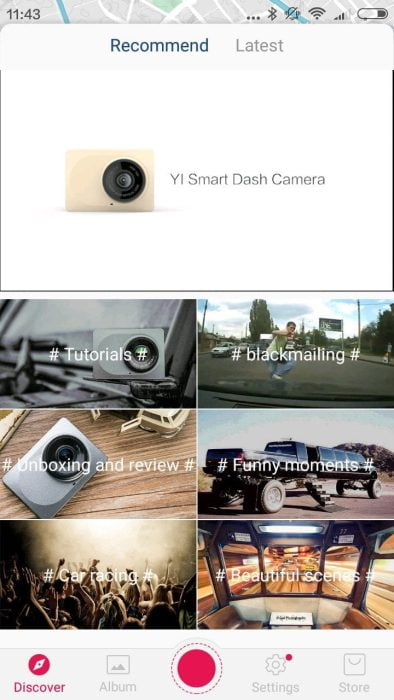 Aplikace YI Dashcam (1)