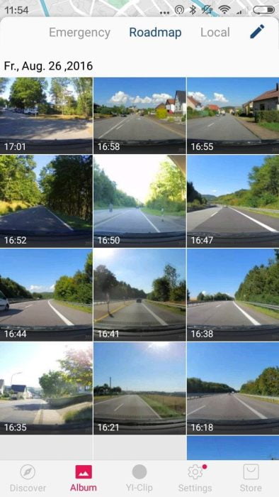 YI Dashcam التطبيق (6)