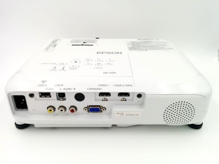 Epson EB-U04 back side