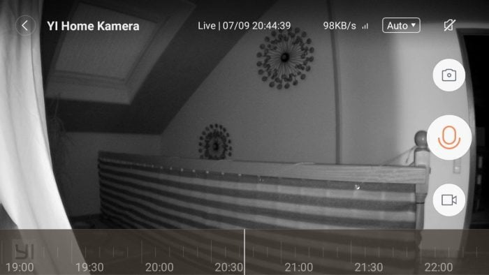 Test 's nachts met de Yi Home Camera 2