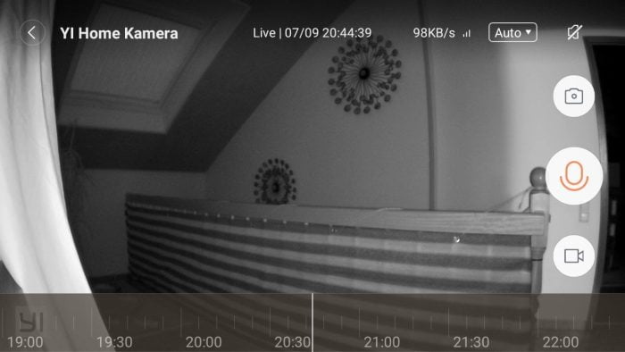 Geceleri Yi Home Camera 2 ile deneme testi