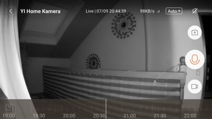 Testujte s Yi Home Camera 2 v noci
