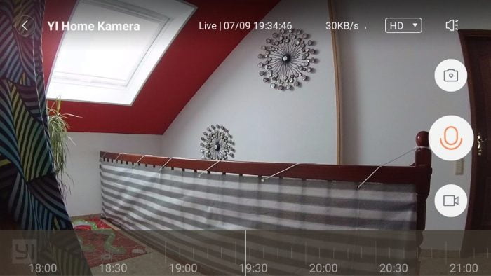 Test overdag met de Yi Home Camera 2