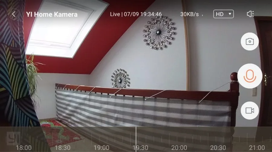 Testaufnahme mit der Yi Home Camera 2 bei Tag