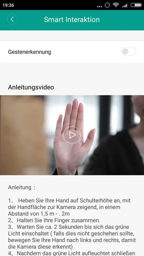Smart Interaktions-Modus