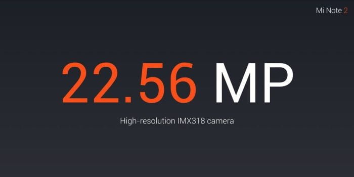 Xiaomi Mi Note 2 Sony IMX318 image sensor