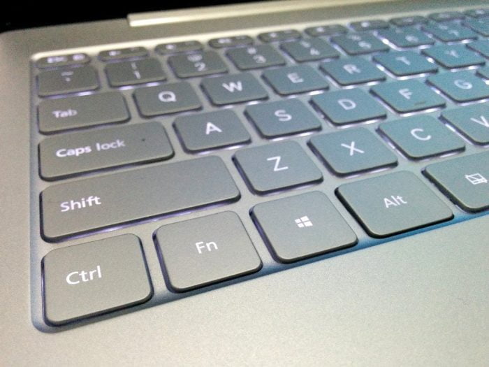 Xiaomi notebook illuminated keyboard