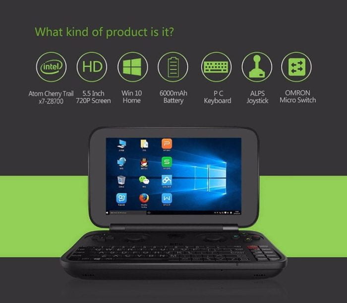 GPD WIN ציוד חומרה