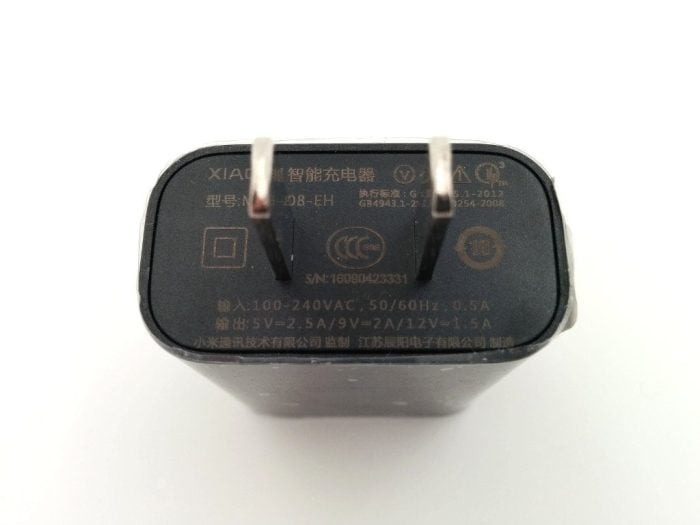 Adaptador de corriente Xiaomi con conector NEMA-1