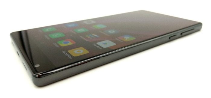 Cara de la caja de prueba Xiaomi Mi Mix