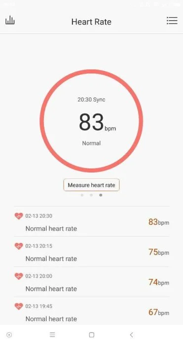 Frequenza cardiaca dell'app Lenovo (1)