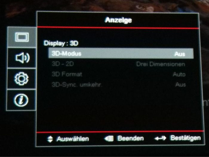 Configuración Mostrar 3D