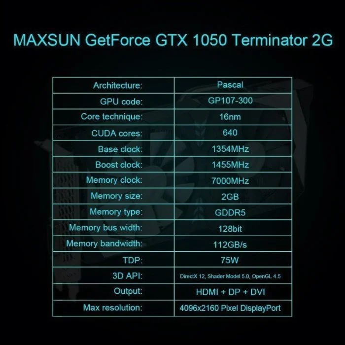 MAXSUN GTX 1050 (1)