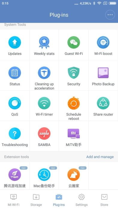 Mi plugin per app WiFi