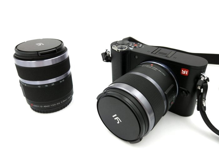 Yi M1 with attached lens